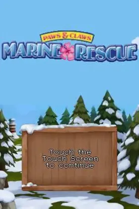 Paws & Claws - Marine Rescue (USA) (NDSi Enhanced) screen shot title